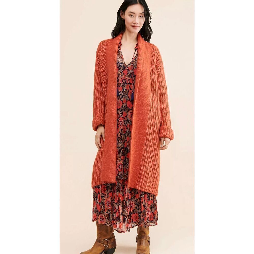 Free People Ciebon Karine Oversized Knit Cardigan Sz Small NWT
